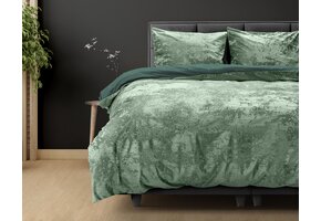 Crushed Velvet Katoen Dark Green
