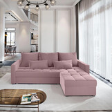 Hoekbank Kos - Slaapbank met opbergruimte - Zitcomfort Stevig