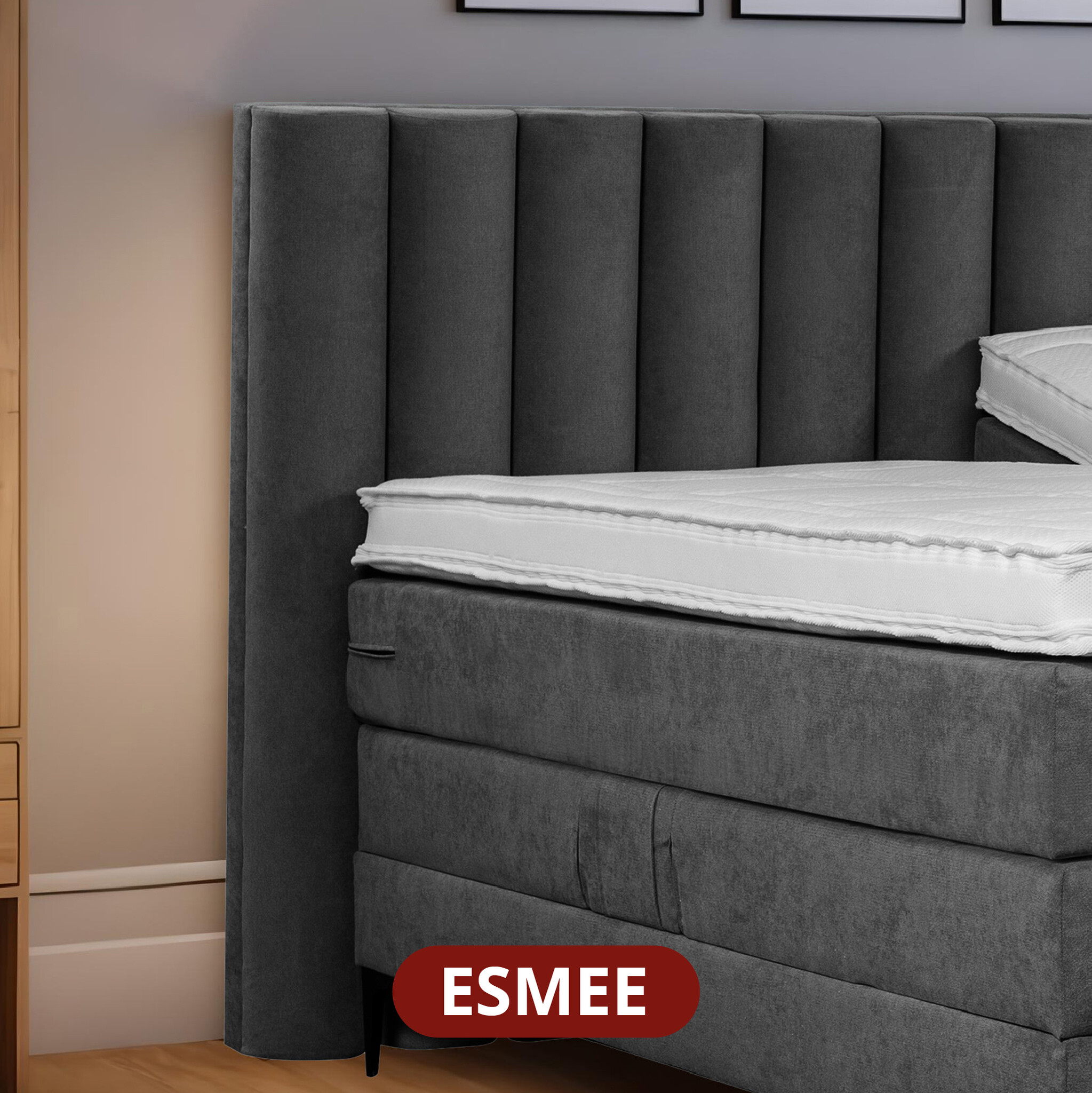 Boxspring met opbergruimte - Incl. Antislip matrassen