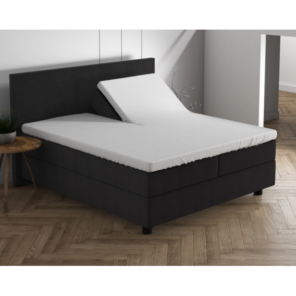 Dreamhouse Dubbel Jersey Splittopper Hoeslaken - Wit 220 gr