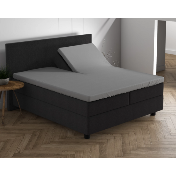 Dreamhouse Dubbel Jersey Splittopper Hoeslaken - Grijs 220 gr