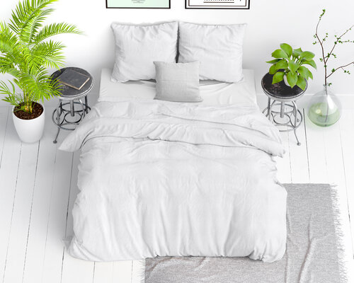 Stone Washed White - Katoen