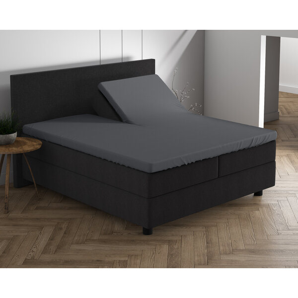 Dreamhouse Dubbel Jersey Splittopper Hoeslaken - Antraciet 220 gr