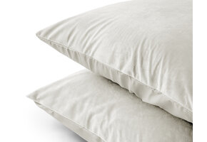 Velvet Kussensloop Fluweel Creme (2 in 1)