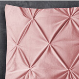 Velvet Pintuck Kussensloop Fluweel Roze (2 in 1)