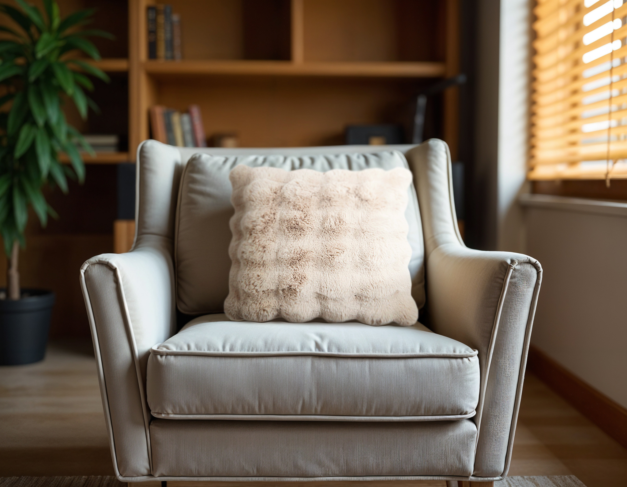 Pom Rabbit Fur - sierkussen Beige (50 x 50)