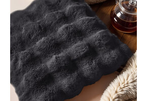 Pom Rabbit Fur - sierkussen Antraciet (50 x 50)