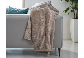 Teddy - plaid Diep Taupe (150 x 200)