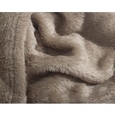 Teddy - plaid Diep Taupe (150 x 200)