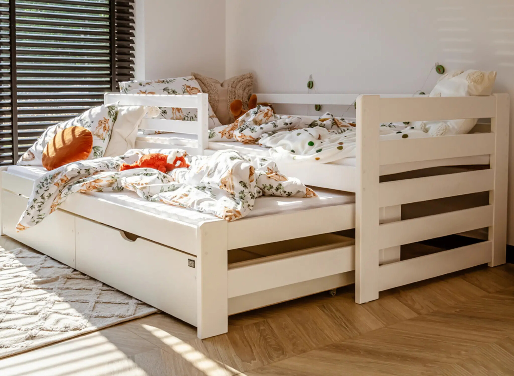 Halfhoogslaper met opbergruimte Simon - 2 persoons Kinderbed - Direct Leverbaar!