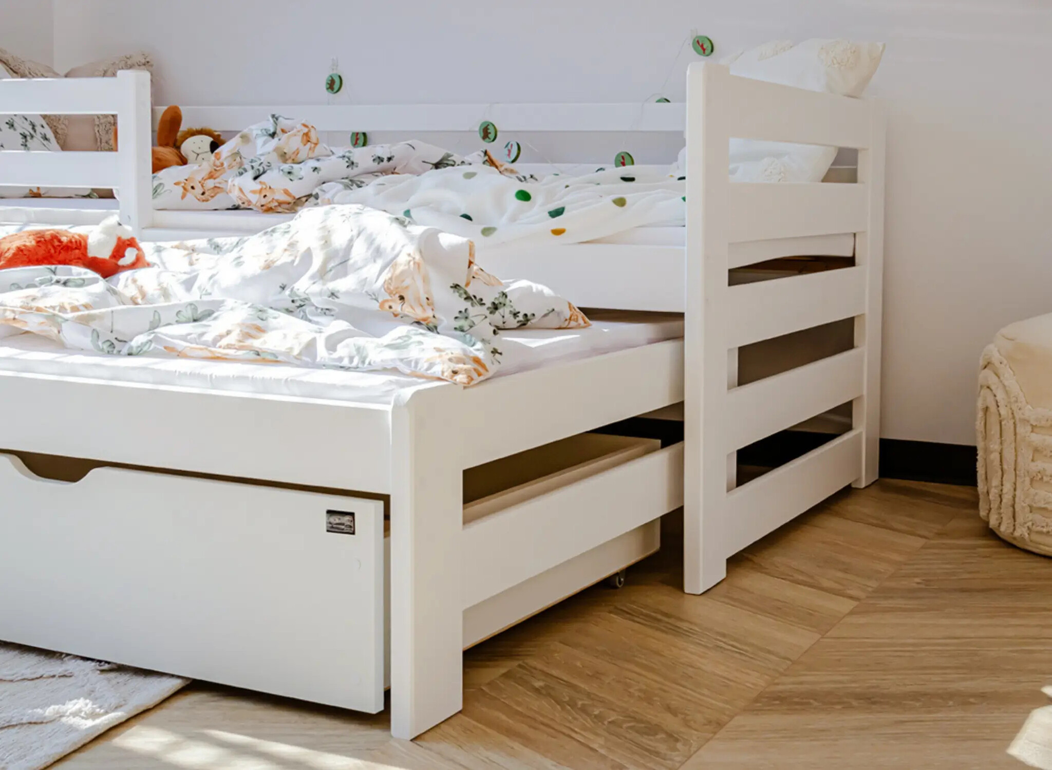 Halfhoogslaper met opbergruimte Simon - 2 persoons Kinderbed - Direct Leverbaar!
