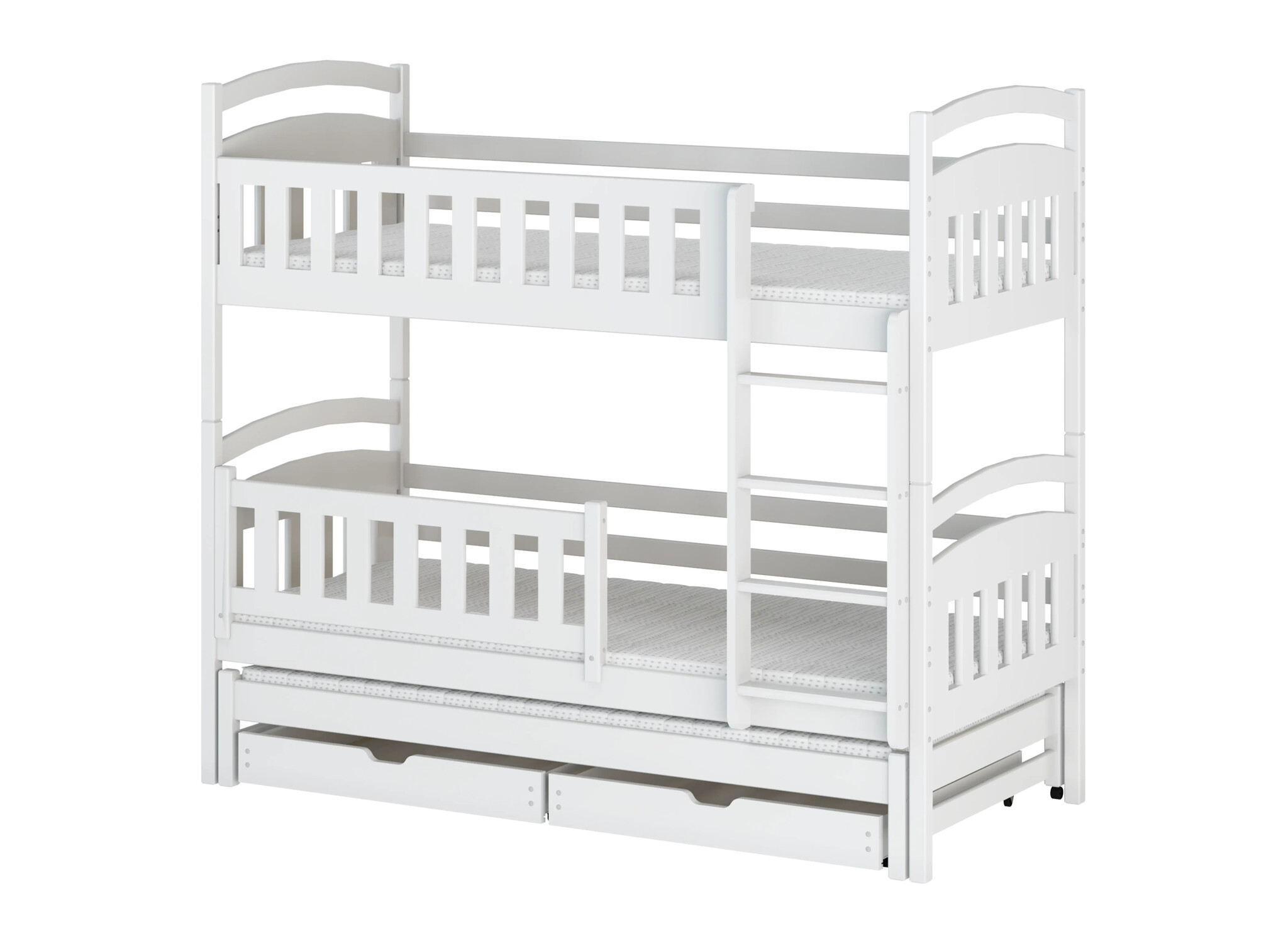 Stapelbed 3 persoons met lade Bas - 90 x 200 - Kinderbed - Direct Leverbaar!