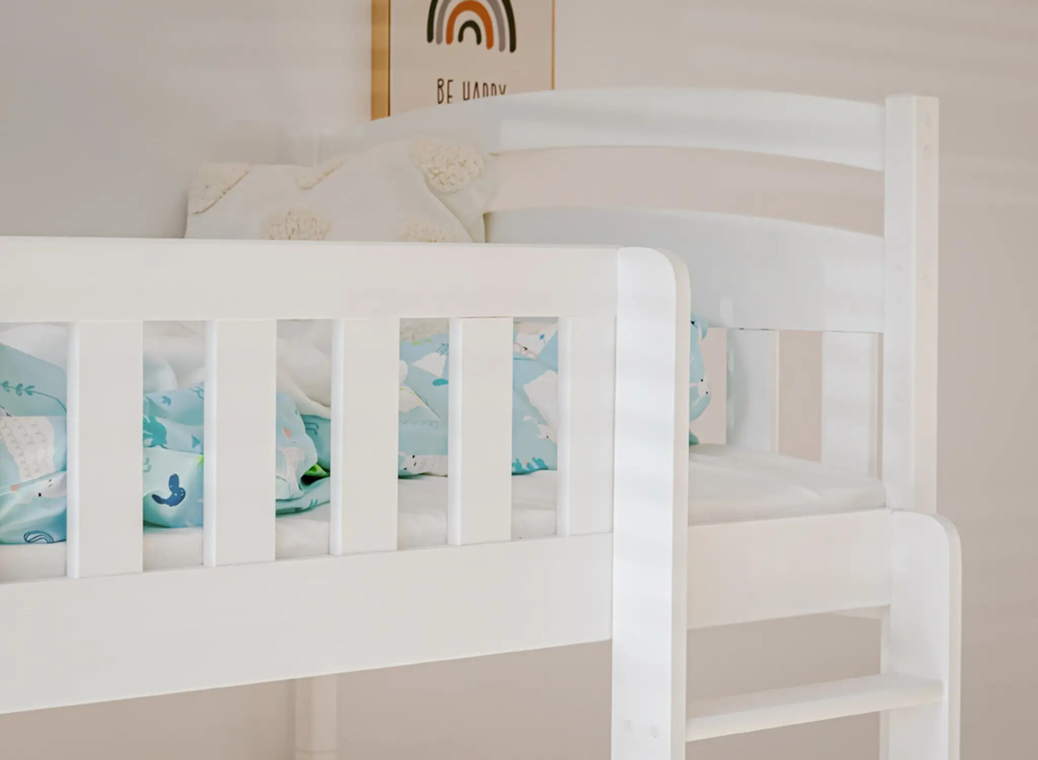 Stapelbed 3 persoons met lade Bas - 90 x 200 - Kinderbed - Direct Leverbaar!