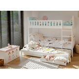 Stapelbed met Lade Bas - 3-persoons - Kinderbed - Leverbaar in 6 kleuren!