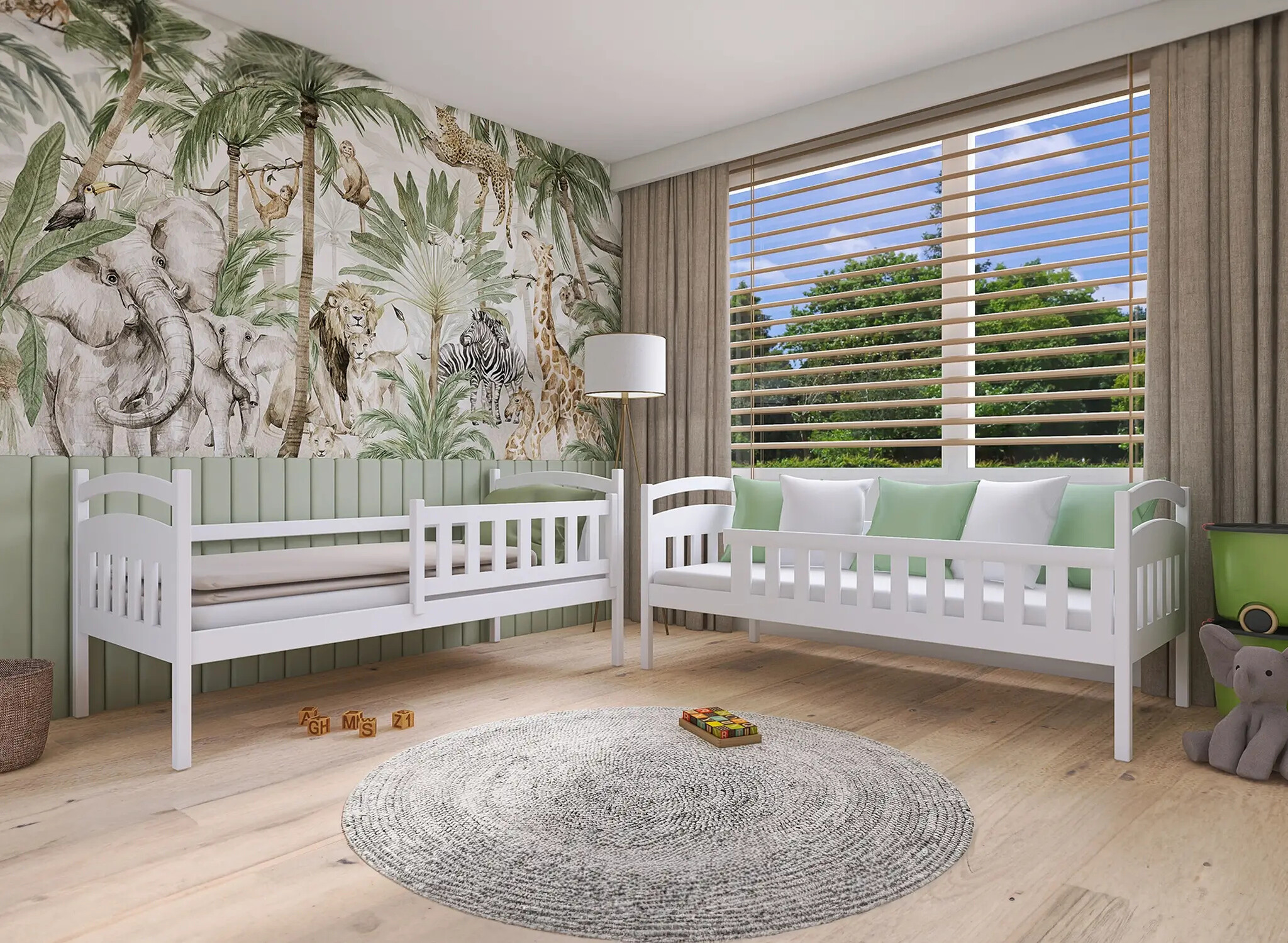 Stapelbed 2 persoons met lade Ilias - 90 x 200 - Kinderbed - Direct Leverbaar!