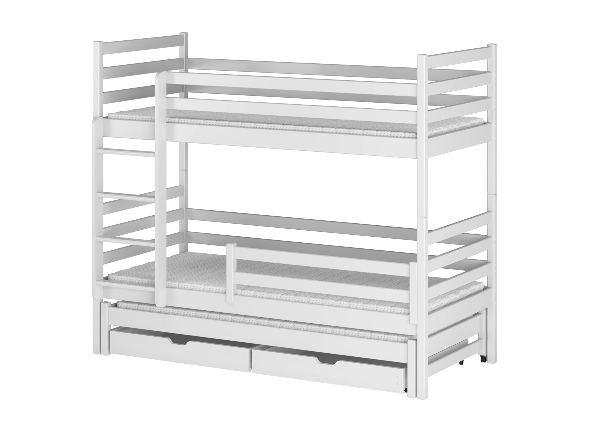 Stapelbed 3 persoons met lade Luuk - 90 x 200 - Kinderbed - Direct Leverbaar!