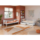 Stapelbed met Lade Nino - 2-persoons - Kinderbed - Leverbaar in 8 kleuren!