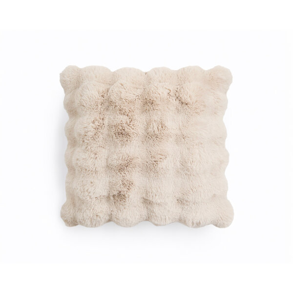 Primaviera Deluxe Pom Rabbit Fur - sierkussen Beige (50 x 50)