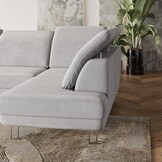 Slaapbank Lex met opbergruimte en verstelbare hoofdsteunen | U-bank