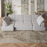 Slaapbank Lex met opbergruimte en verstelbare hoofdsteunen | U-bank