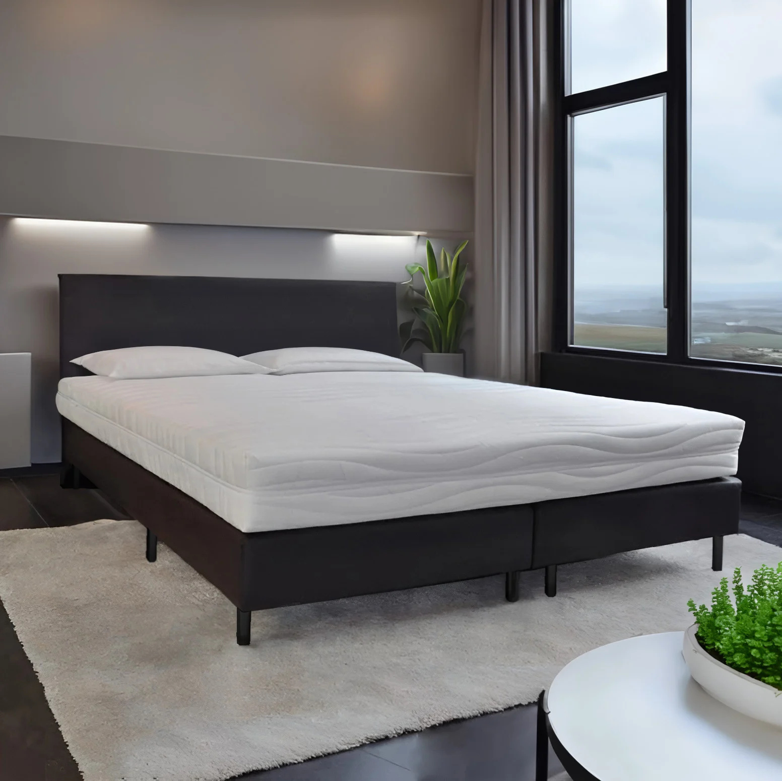 ACTIE Boxspring 180 x 210 Antraciet - Student