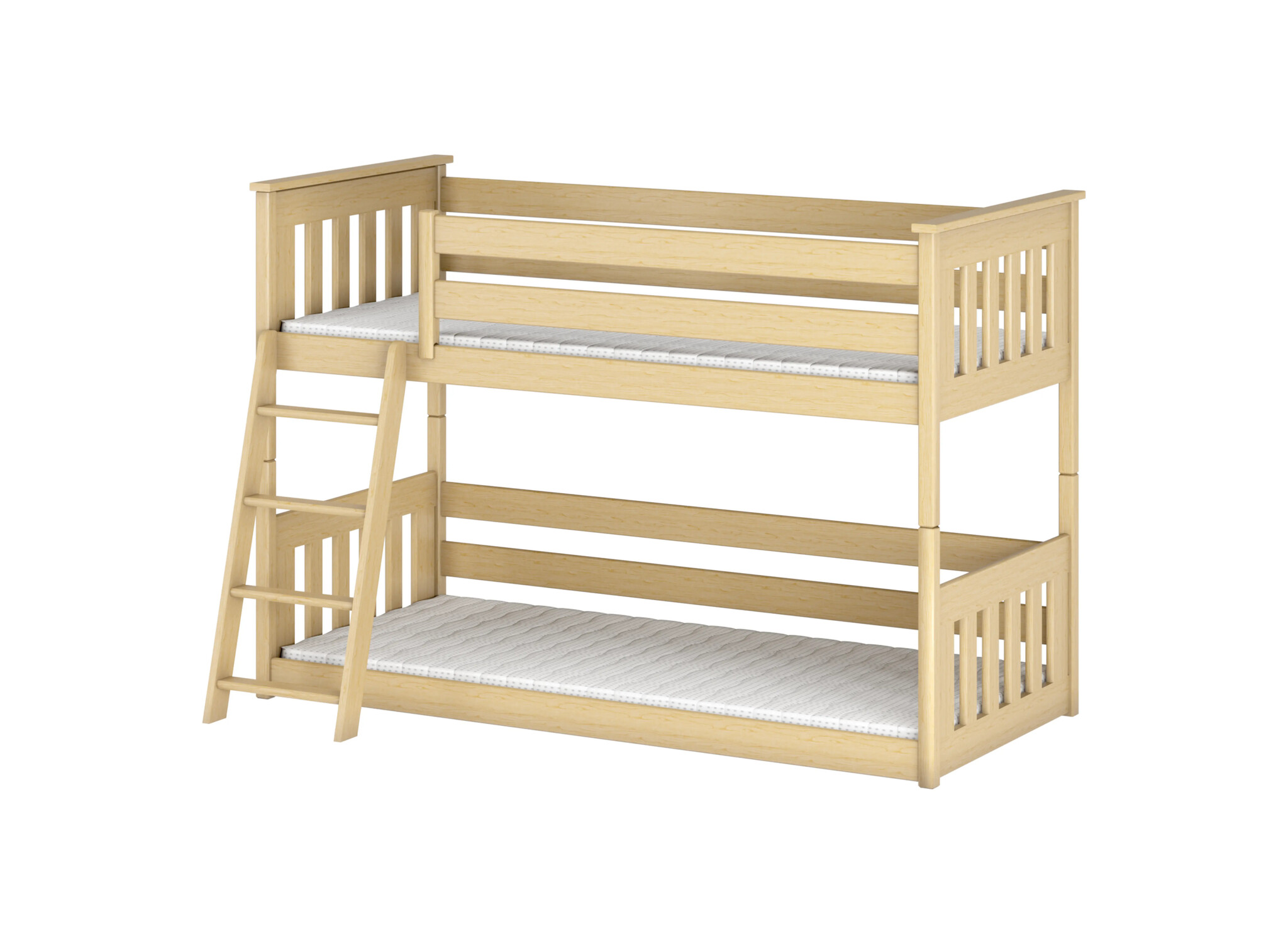 Stapelbed 2 persoons met Ladder Kas - 90 x 200 - Kinderbed - Direct Leverbaar!