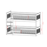 Stapelbed Bram - 2-persoons - Kinderbed - Leverbaar in 10 kleuren!
