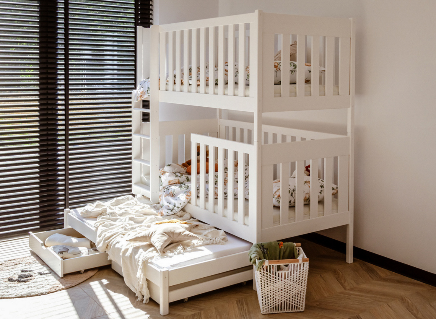Stapelbed met Lade Emma - 3-persoons - Kinderbed - Direct Leverbaar!