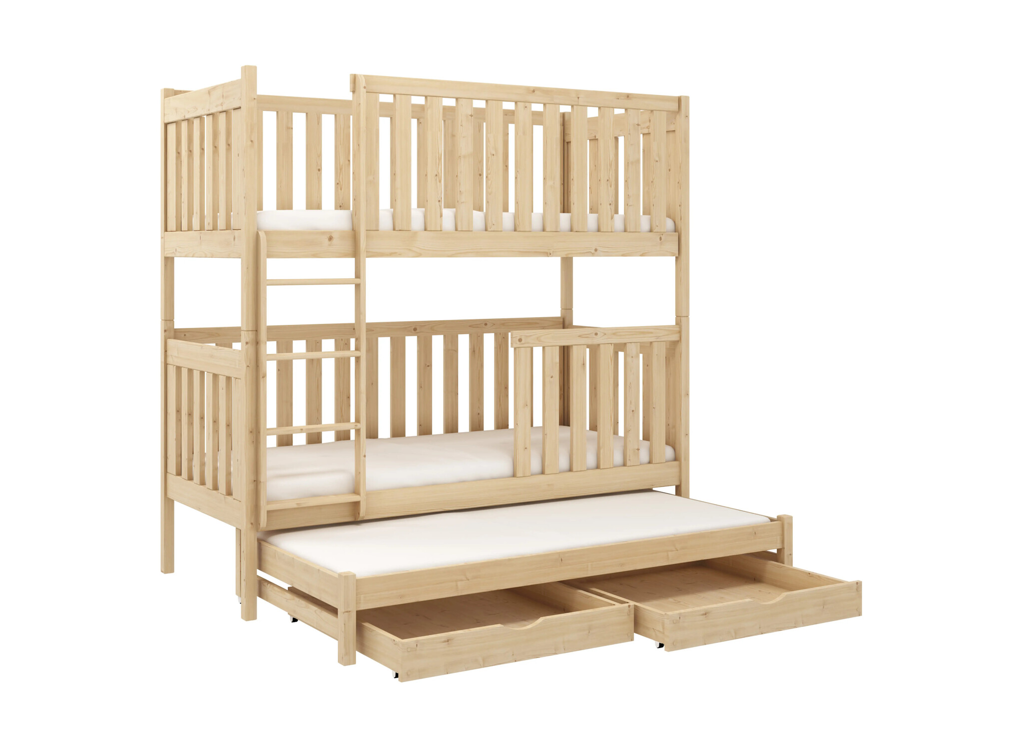 Stapelbed met Lade Emma - 3-persoons - Kinderbed - Direct Leverbaar!