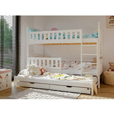 Stapelbed met Lade Bas - 3-persoons - 90 x 200 - Kinderbed