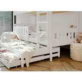 Stapelbed met Lade Bas - 3-persoons - 90 x 200 - Kinderbed