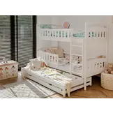 Stapelbed met Lade Bas - 3-persoons - 90 x 200 - Kinderbed