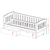 Kajuitbed met Lade Gino - 90 x 200 - Direct Leverbaar!