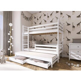 Stapelbed met Lade Luuk - 3-persoons - 90 x 200 - Direct Leverbaar!