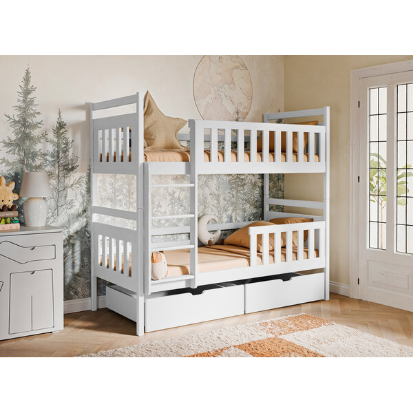 Stapelbed met Lade Mira - Wit - Direct Leverbaar!