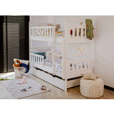 Stapelbed met Lade Mira - Wit - Direct Leverbaar!