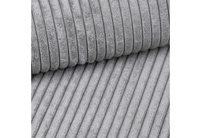 Poso 55 - Ribstof Zilver/Grijs