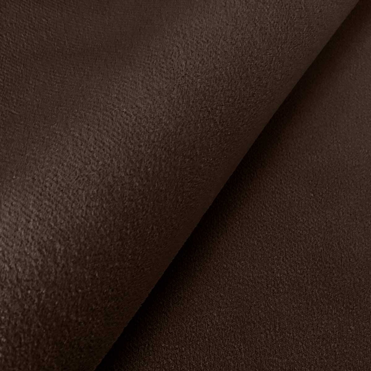 Manila 04 - Velvet Stof Donker Bruin