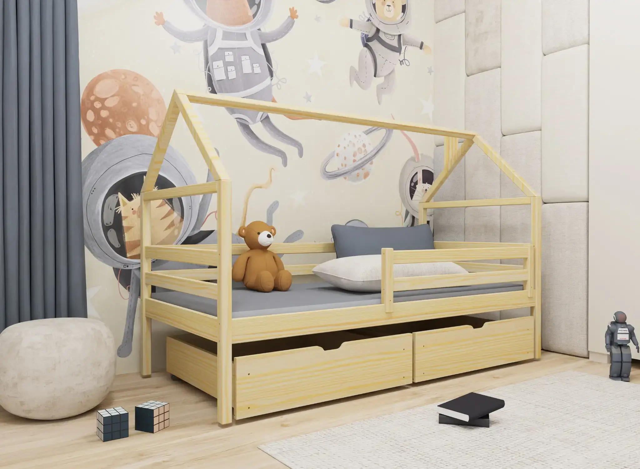 Huisbed met Lades Aaron - Leverbaar in 6 kleuren!