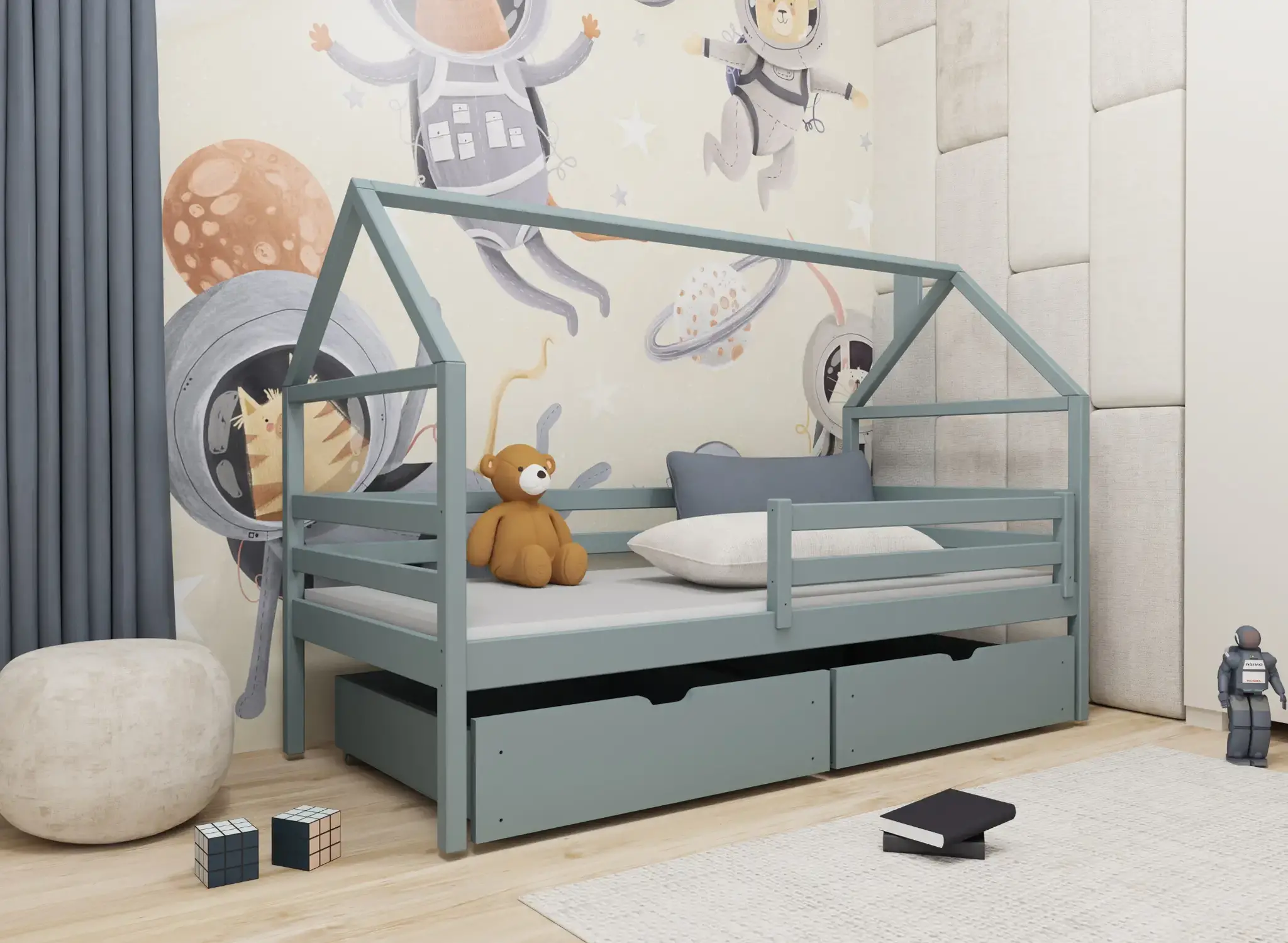 Huisbed met Lades Aaron - Leverbaar in 6 kleuren!