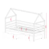 Huisbed met Lades Aaron - Leverbaar in 8 kleuren!