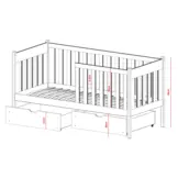 Kinderbed met Lades Abel - Leverbaar in 8 kleuren!