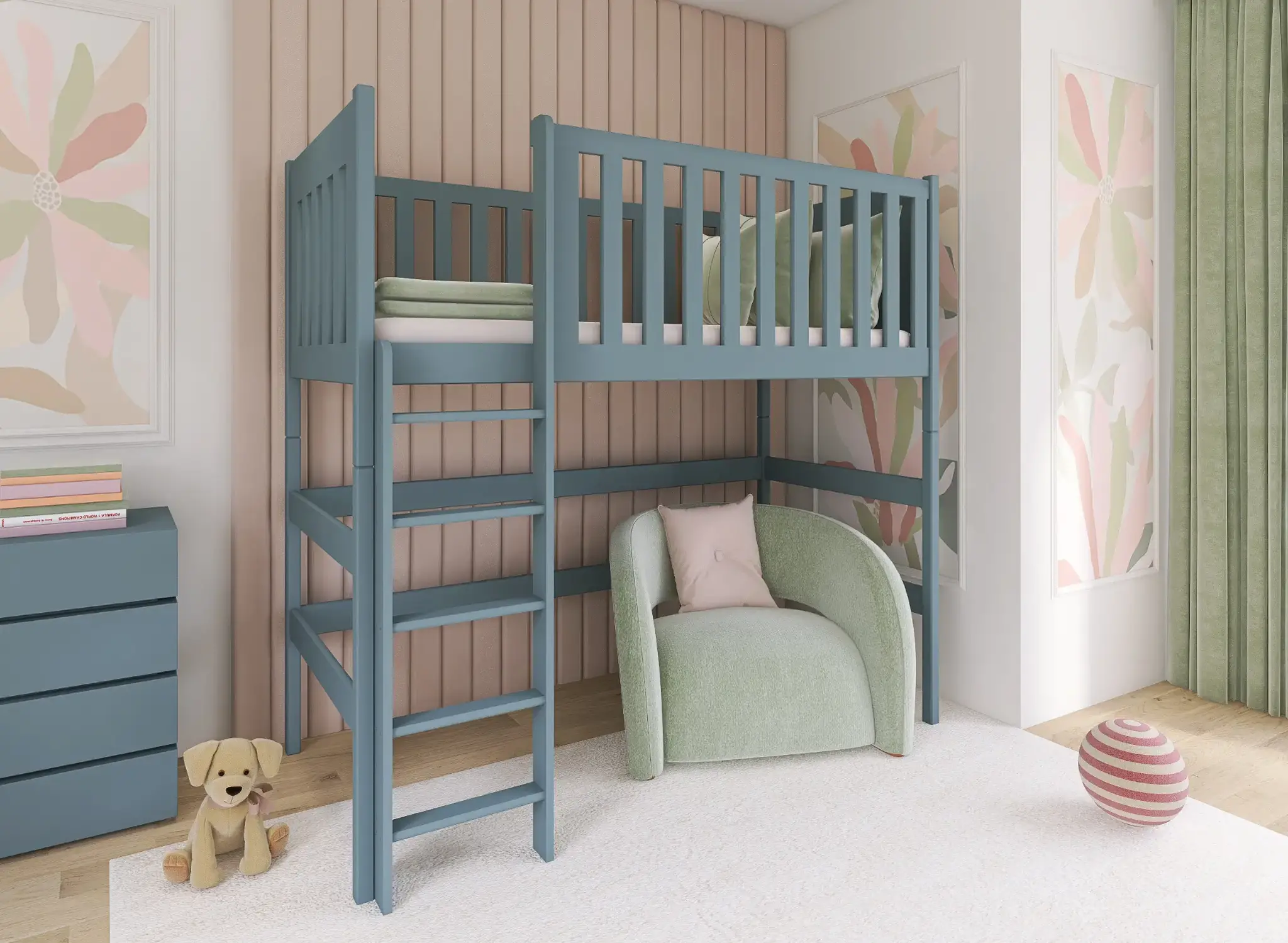 Hoogslaper Lara - Kinderbed - Leverbaar in 6 kleuren!