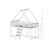 Hoogslaper met Dakje Moos - Kinderbed - Leverbaar in 10 kleuren!