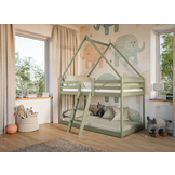 Stapelbed met Dakje Sven - Kinderbed - Leverbaar in 6 kleuren!