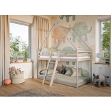 Stapelbed met Dakje Sven - Kinderbed - Leverbaar in 10 kleuren!