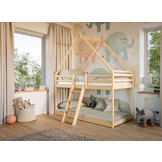 Stapelbed met Dakje Sven - Kinderbed - Leverbaar in 10 kleuren!