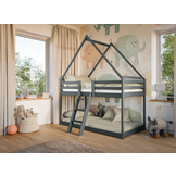 Stapelbed met Dakje Sven - Kinderbed - Leverbaar in 10 kleuren!