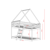 Stapelbed met Dakje Sven - Kinderbed - Leverbaar in 10 kleuren!