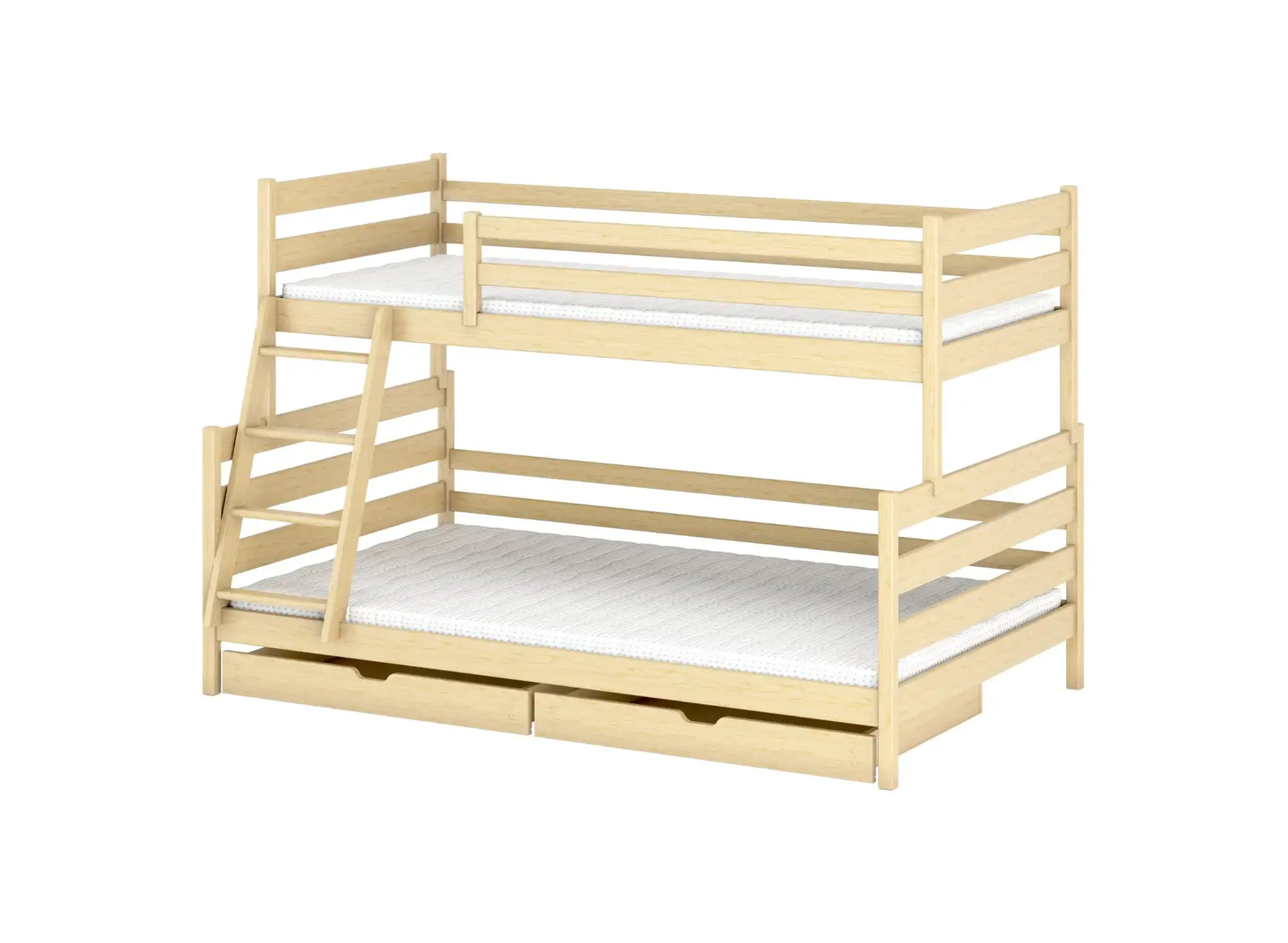 Stapelbed met Lade Faas - 3-persoons - 90/120 x 200 - Kinderbed - Leverbaar in 6 kleuren!
